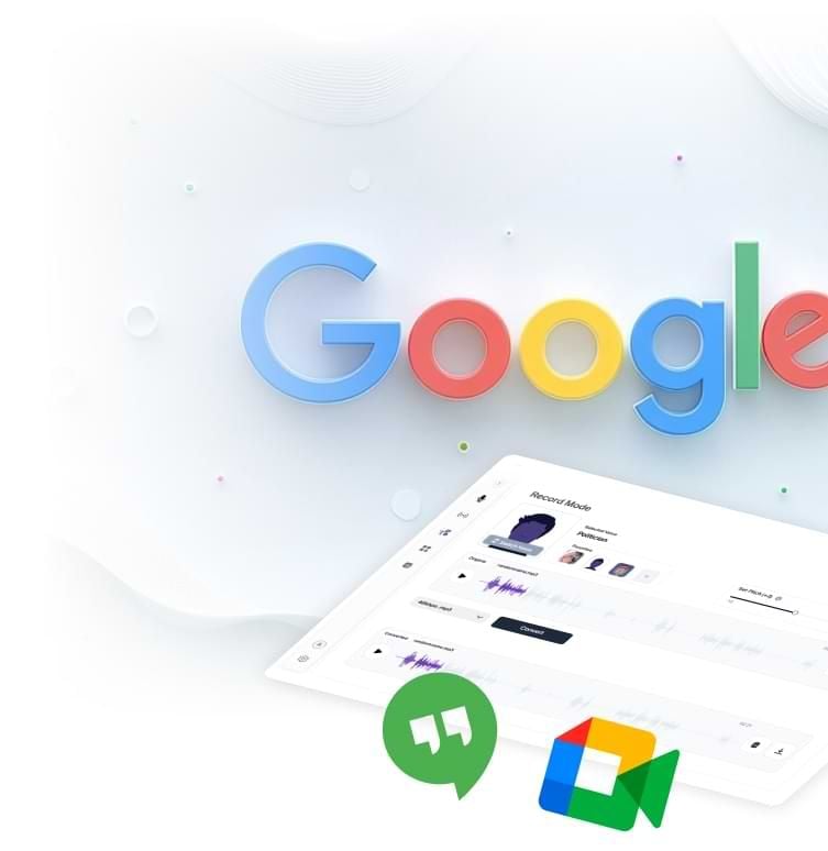 Voice changer for Google Meet
